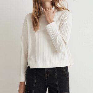 Madewell Cream Turtleneck Sweater